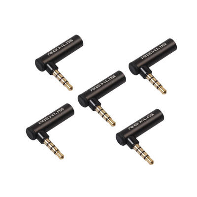 

35mm Male to Female 90 Degree Right Angled Adapter Audio Microphone Jack Stereo Plug Connector