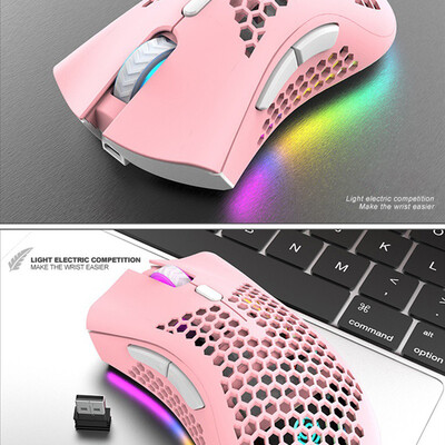 

Willstar Wireless Gaming Mouse 7 Keys 12000 DPI RGB Light Effect Hollow Mice