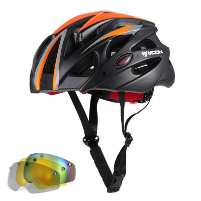 

Bicycle Cycling Adult Helmet with Detachable Magnetic Goggles Lightweight Safety for Hiking Sports Climbing