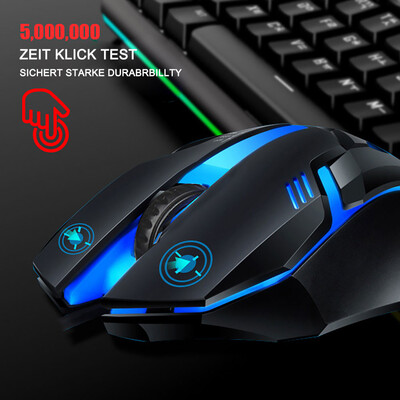 

Willstar Gaming Mouse S1 7 Color LED Backlight Gaming Mouse USB Interface Laptop Flank Mouse Ergonomic Gaming Mouse