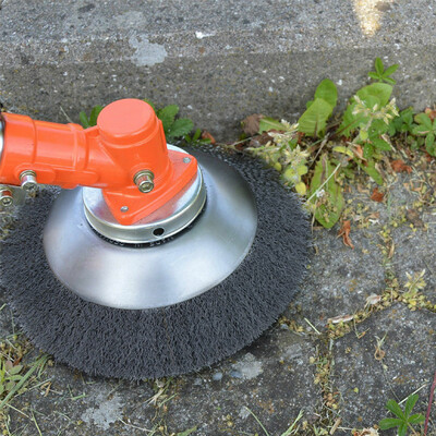 

Willstar 8" Steel Wire Wheel Brush Trimmer Head for Lawn Mower Garden Weed Brush Cutter