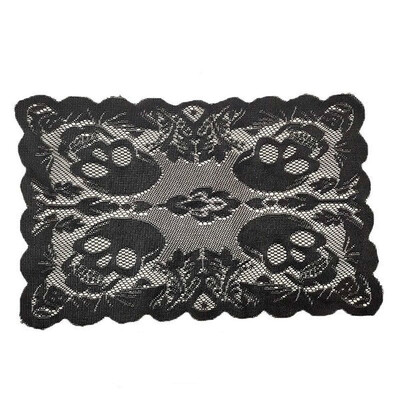 

Willstar Halloween Decoration Lace Spiderweb Tablecloth Placemat Curtain Cosplay Party Supplies-Z