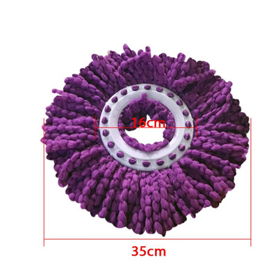 

Replacement Microfiber Mop Heads 360 Spin Round Shape Standard Size Easy Wring Mop Refill Home Daily Use