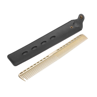 

Stainless Steel Hair Comb Professional Hair Salon Hairdressing Steel Comb Hair Cutting Metal Comb Golden
