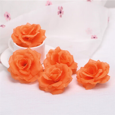

5 pcs Rose Artificial Flower Simulation Cheap Fake Flowers for wedding party Home Decor Bead curtain flower basket decor