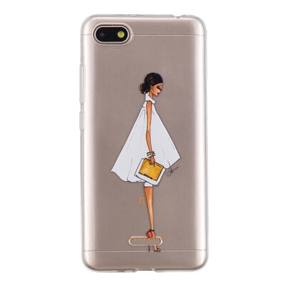 

MOONCASE Millet Red Rice 6A High Translucent TPU-Side Face Girl
