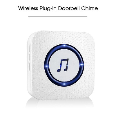 

Wireless Plug-in Doorbell Chime With LED 5 Levels Volume 55 Ringtones Compatible with Visual Doorbell with WiFi Wireless Doorbell