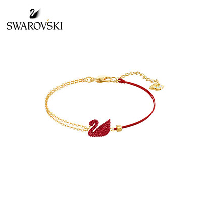 SWAROVSKI Swarovski limited edition red swan Iconic Swan bracelet female bracelet female fashion jewelry girlfriend gift 5465403