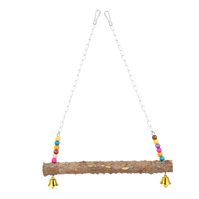 

Willstar 1Set Bird Swing Parrot Toys Wood Birds Rack Bird Parrot Toys
