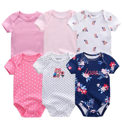 

6PCS Newest Baby Clothing Set Baby Girls Clothes Roupas de bebe Unicon Newborn Babywear Baby Boys Clothes Bodysuits Rompers