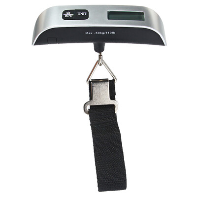 

Hostweigh LCD Mini Luggage Electronic Scale Thermometer 50kg Capacity Digital Weighing Device