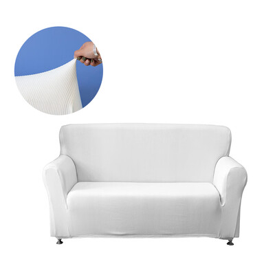 

Universal Polyester Spandex Stretchable Sofa Cover Strapless Slipcover Removable Washable Covering Mat Furniture Protector for 3 S