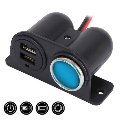 

Willstar 12V24V Car Cigarette Lighter Socket Splitter Charger Power Adapter Dual USB