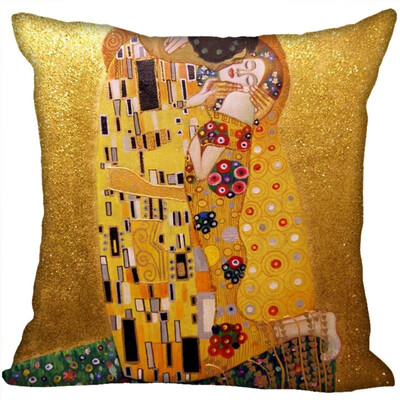 

Gustav Klimt Pillow Cover Bedroom Home Office Decorative Pillowcase Square Zipper Pillow Cases Satin Fabric No Fade 35x35CM 35x35CM 35x35CM