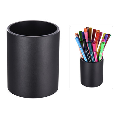 

Aluminum Round Desk Pencil Holder Container Organizer Stationery Brush Pot Holder Gift for Home School Office