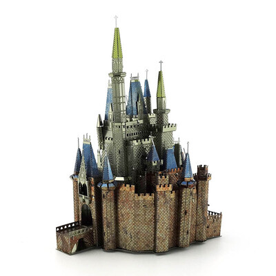 

3 Dimensional Puzzles Cinderella Castle Metal Jigsaw Model Kit DIY Building Educational Toys Gift for Kids