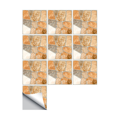

10 PcsSet Self Adhesive Tile Stickers Art Decals DIY Wall Sticker Kitchen Backsplash Bathroom Removable Home Tidy Protection