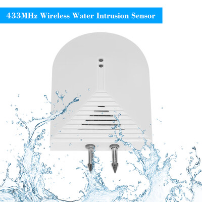 

433MHz Wireless Water Intrusion Sensor Water Leaks Leakage Detector Alert Water Level Overflow Alarm for Home House Security Alarm
