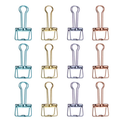 

Morning light &G 19mm linear long tail clip dovetail clip metal paper clip four color mixed 12 pack ABSN2635