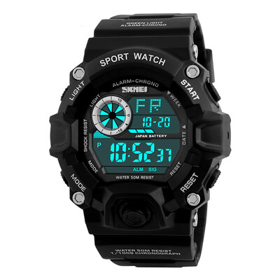 

SKMEI Men Digital Wristwatch Multifunctional Alarm LED Backlight