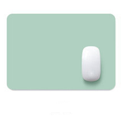 

Ling charm two-color double-sided mouse pad small game office mouse pad positive&negative dual-use simple table mouse pad 3025CM light green lake blue