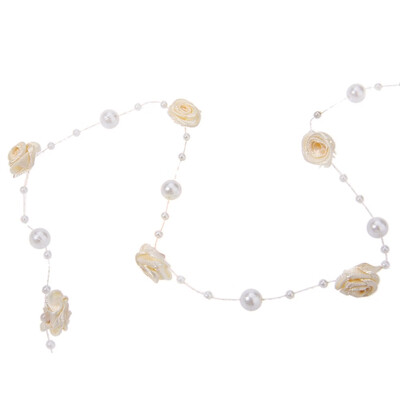 

5 Meters Fishing Line Pearls DIY Cloth Art Rose Flower Wedding Party Decorative Crafts