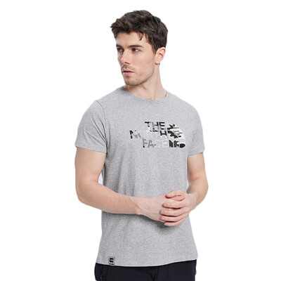 

North TheNorthFace outdoor mens quick-drying round neck short-sleeved T-shirt NF0A3V4Q gray