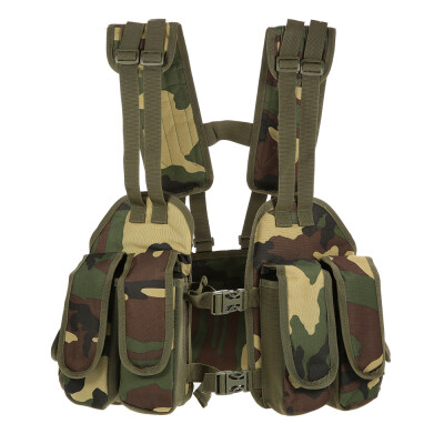 

Outdoor Tactical Chest Rig Adjustable Padded Modular Military Vest Mag Pouch Magazine Holder Bag Platform