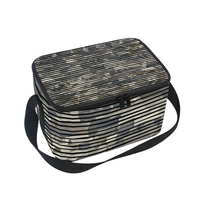 

ALAZA Lunch Box Insulated Camouflage Stripe Lunch Bag Large Cooler Tote Bagfor Men Women