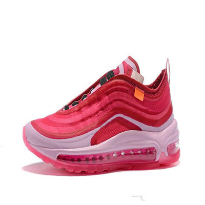 

OFF 97 Men Women Running Shoes 97s Triple White Black Cool Grey Designer Trainers Sport Sneaker Size 36-46 With Box Discount Sale