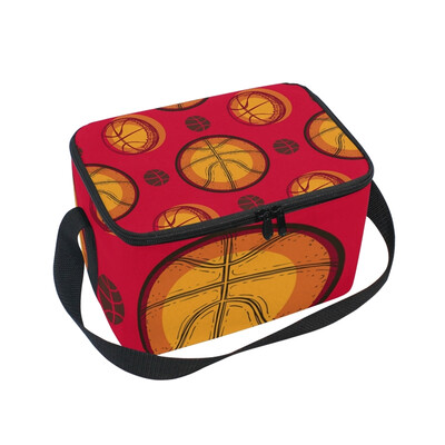 

ALAZA Lunch Box Insulated Basketball Sport Lunch Bag Large Cooler Tote Bagfor Men Women