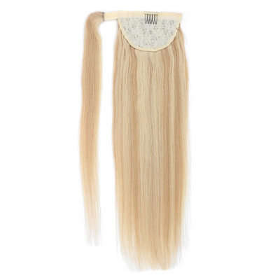 

BHF Hair Silky Straight High Ponytail With Drawstring Clip in Remy Human Hair Extensions