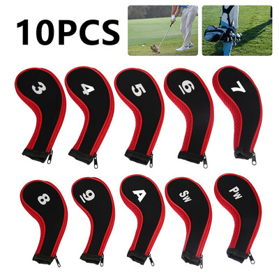 

Willstar 10Pcs Golf Club Head Covers Iron Golf Putter Protective Head Cover