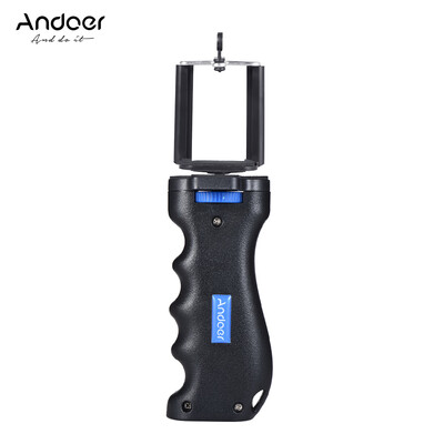 

Andoer Cross-shaped Mini Universal Handheld Grip Handheld Stabilizer Holder Adjustable Phone Holder with 14" Screw Mounts for 5