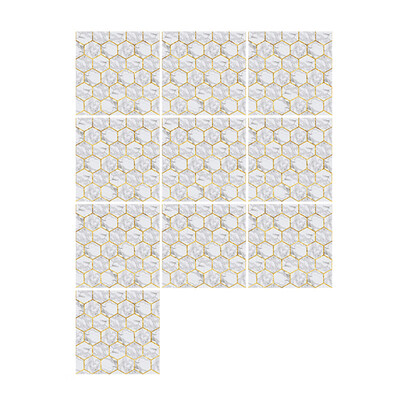 

10 PcsSet Self Adhesive Tile Stickers Art Decals Removable Wall Sticker Kitchen Backsplash Bathroom Home Tidy Protection