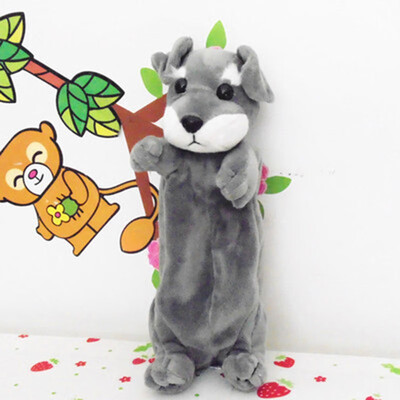 

Pencil bag cute dog plush pencil pouch kawaii pen bag pencil case makeup bag