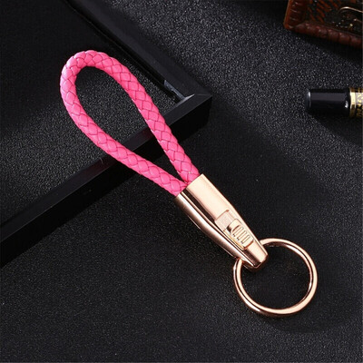 

New LeatherMetal Car-Styling Keychain Car&Home Key Ring Holder Housekeeper for Nissan Bmw Honda Skoda VW KIA Hyundai Toyota