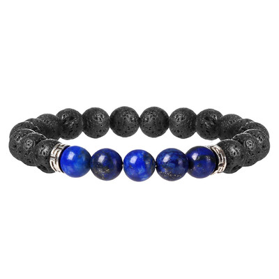 

Fashion Mens Womens Unique Natural Stone Gemstone Volcanic Lava Bracelet Healing Bracelet Round Beads Elephant Shape Decoration