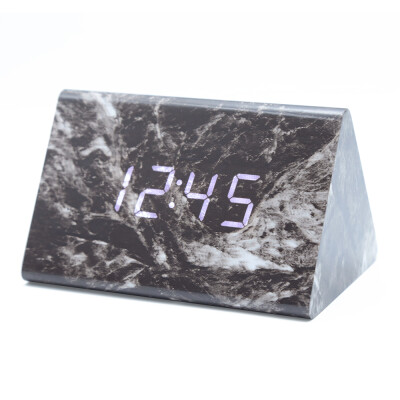 

LED Sound Control Wooden Clock