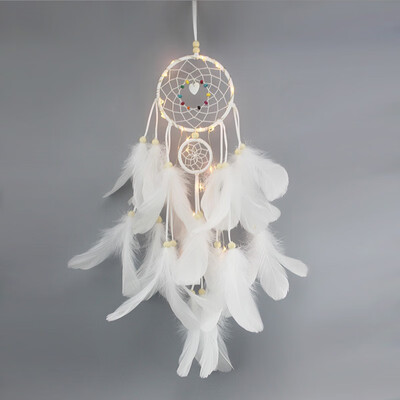 

NeillieN dreamcatcherDreamnet room decoration ornamentsWhite feather dreamcatcherdreamcatcher Making Materialgift
