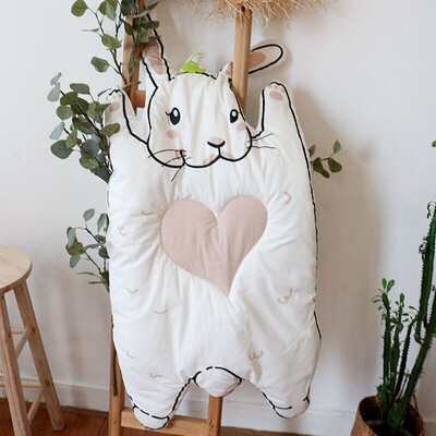 

Baby Cartoon Rabbit Bear Game Crawling Mat Home Furnishing Decorative Children Cotton Soft Animal Pattern Warm Mat Carpet Blanket