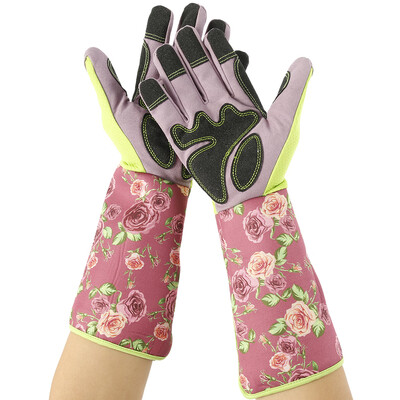 

1-Pair Professional Rose Pruning Thornproof Gardening Gloves Women Long Forearm Protection Gloves