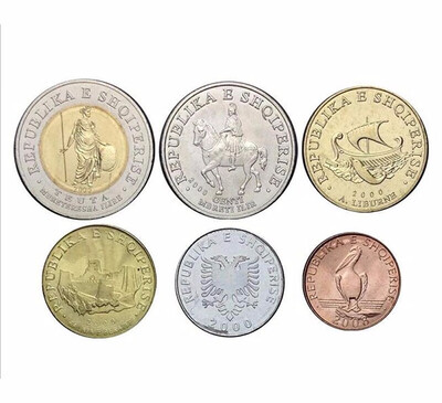 

6 PCS Set Coins Of Albania