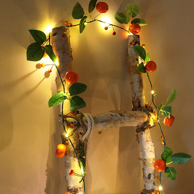 

Willstar Christmas Led Rattan Light String Green Rattan Copper Wire Lamp Simulation Ins Room Decoration Lantern String