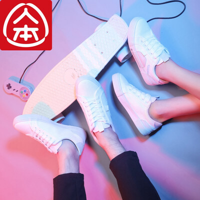 

Mens canvas womens comfortable breathable shoes Korean version of the flat bottom wild foundation small white shoes white mens 40