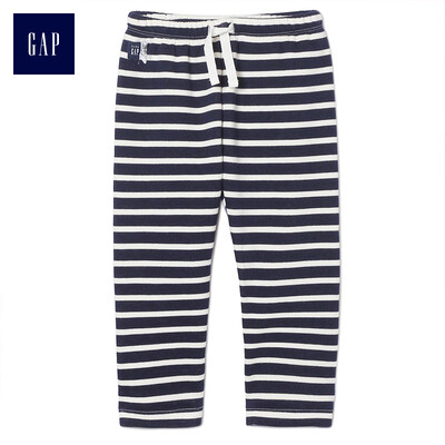 

GAP flagship store newborn striped comfort casual trousers 400010 navy blue 12-18M