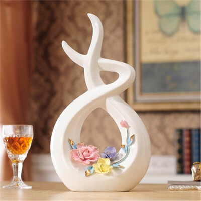 

European ceramics pinch art decorative figurine home decor handicrafts porcelain furnishings creative birthday wedding gifts