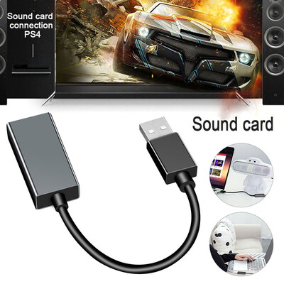 

3D mini USB Sound Card External Audio Adapter Earphone Micphone for PC Laptop Computer Notebook