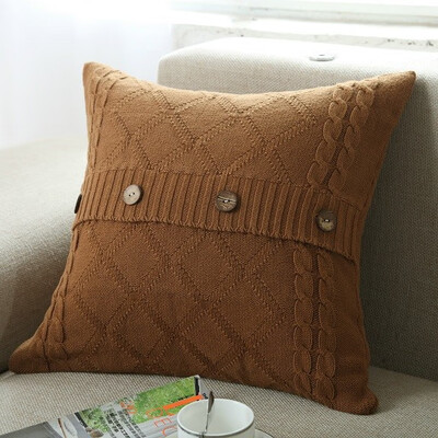 

100 Cotton Knit Pillowcase Home&Car Cushion without Core