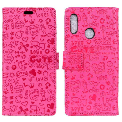 

MOONCASE Doug X70 Little Witch Leather Case - Rose Red